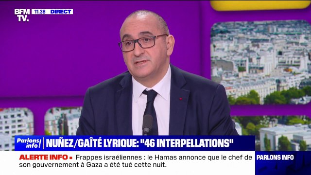Gaîté lyrique: le préfet de police de Paris Laurent Nuñez annonce “9 blessés” - sept migrants, un CRS et un journaliste - lors de l’opération d’évacuation