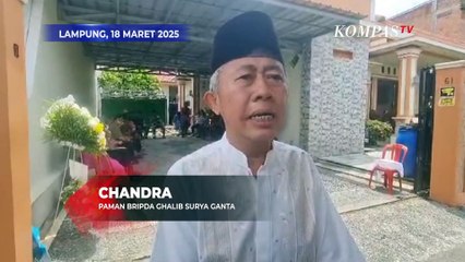 Ini Harapan Keluarga Bripda Ghalib Surya Polisi yang Gugur Ditembak Anggota TNI di Lampung