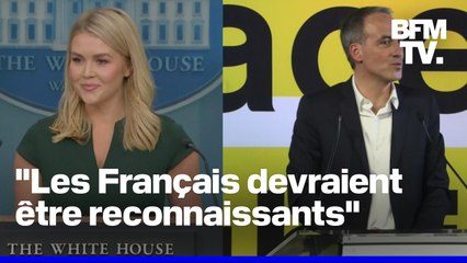 "Rendez-nous la statue de la liberté": la Maison Blanche répond à Raphaël Glucksmann