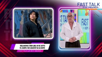 Fast Talk with Boy Abunda: Reklamong cyber libel ni Vic Sotto, umakyat na sa korte! (Episode 556)