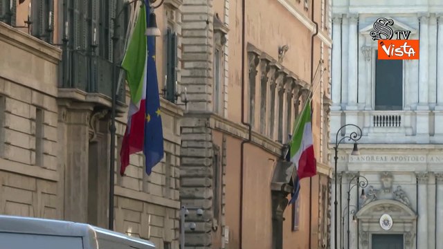 Bandiere a mezz'asta a Palazzo Madama per la Giornata nazionale in memoria delle vittime del covid