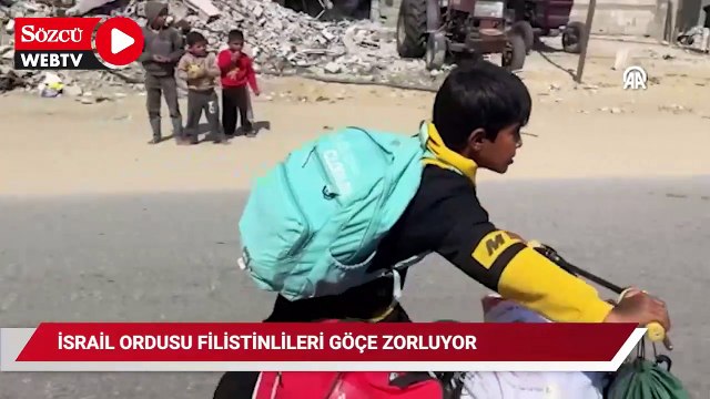 İsrail ordusu, Gazze'nin güneyindeki Filistinlileri zorla göç ettiriyor