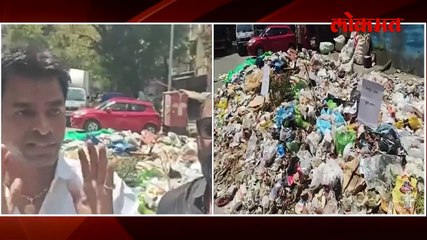 ठाण्यात कचऱ्याचे ढीग नागरिकांनी असं केले आंदोलन-