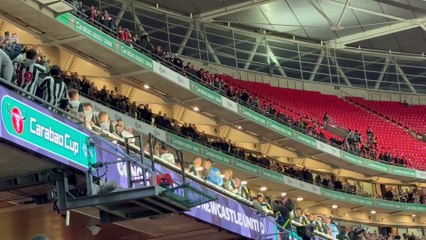 Newcastle United lift the Carabao Cup win