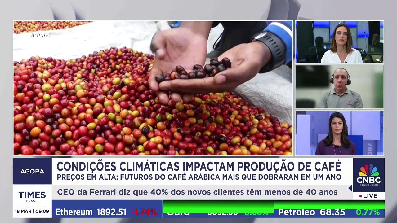 Condições climáticas elevam preço do café e ame...
