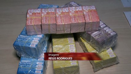 b'Preso colombiano com bilhetes de loterias clandestina'