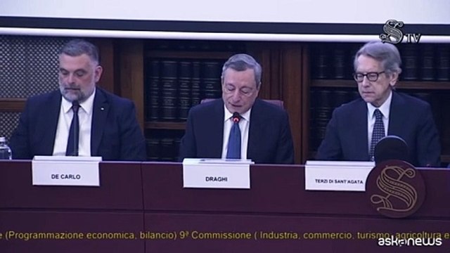 Draghi: Per rilancio dell'Ue primo obiettivo sia riduzione bollette