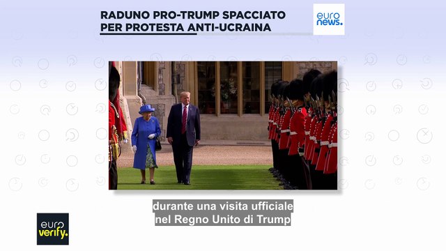 Un vecchio video di un raduno pro-Trump nel Regno Unito riemerge come protesta anti-Ucraina