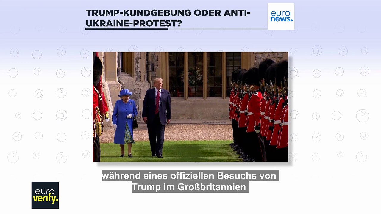'We love Trump!': Gab es einen Anti-Ukraine-Protest in Großbritannien?