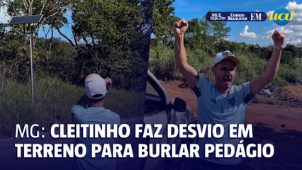 Cleitinho faz desvio em terreno particular para burlar pedágio em Paracatu