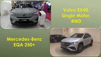 2025 Volvo EX40, Single Motor, RWD VS Mercedes-Benz EQA 250+