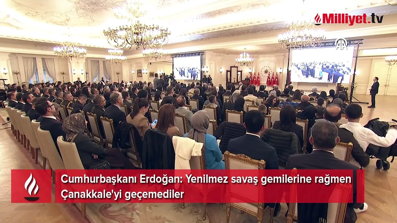Erdoğan: Yenilmez savaş gemilerine rağmen Çanakkale'yi geçemediler