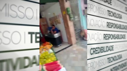 b'Mulher agride gato'