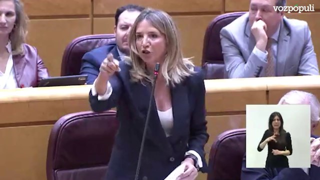 La senadora Alicia García (PP) llama a Sánchez el valiente de Paiporta