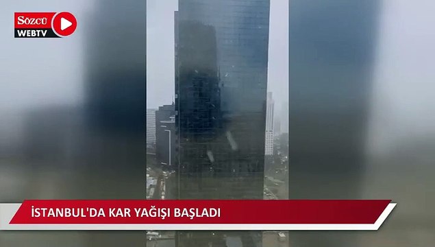 İstanbul'da kar yağışı başladı