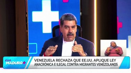 Maduro dice que tildar a venezolanos de "delincuentes" es el acto de "mayor enemistad"