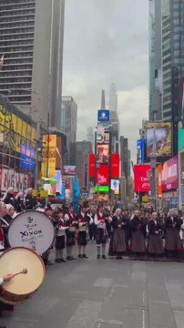 Así sonó el 'Asturias, patria querida' en Nueva York con motivo del desfile de San Patricio