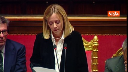 Meloni in Senato cita Pericle: "La felicit? consiste nella libert?"