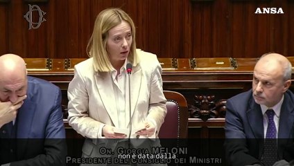 Meloni: "La compattezza del governo non e' data dalla presenza dei ministri in Aula"
