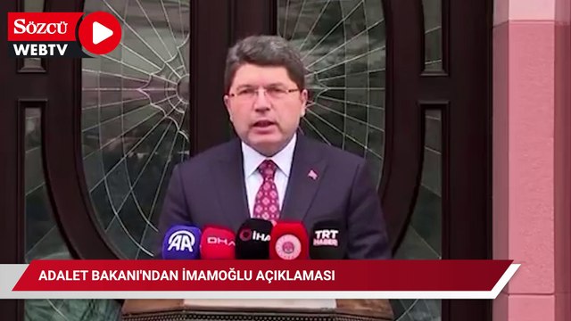 Adalet Bakanı'ndan İmamoğlu açıklaması