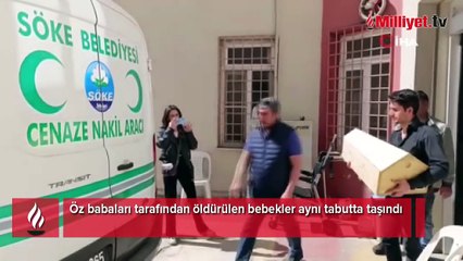 Babaları tarafından katledilen bebekler aynı tabutta