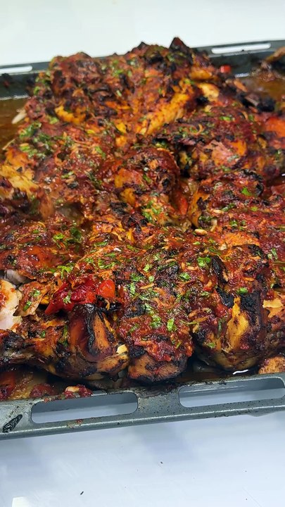 دجاج مشوي مع البطاطس و أرز بسمتي الأبيض دجاج المشوي بصوص لذيذ وسهل التحضير