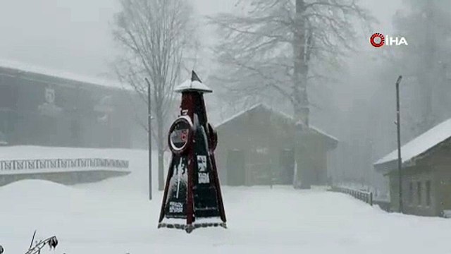 Kartepe'ye lapa lapa kar yağdı: Kartpostallık görüntüler ortaya çıktı!