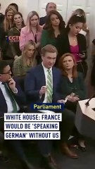 White House: France would be 'speaking German' without US