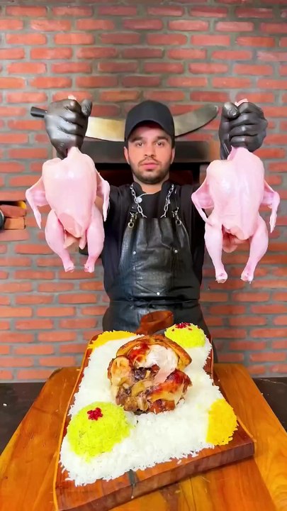 Iranian Stuffed Chicken – crispy outside, juicy inside!🇮🇷🐔🍗🔥#chicken #cooking #recipes #shorts