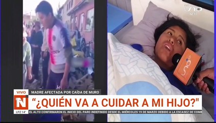 caida de muro, quien va a cuidad a mi hijo?