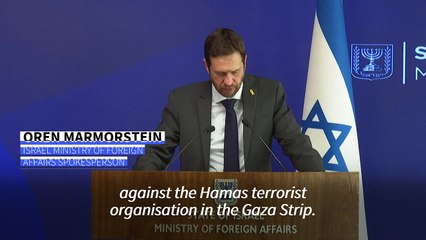 Israel operating 'with full force' against Hamas: Foreign Ministry