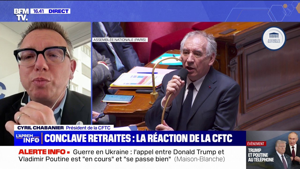 Recul de l'âge de départ à la retraite: "On a d'autres sources de financement pour abaisser cet âge légal", affirme Cyril Chabanier (CFTC)