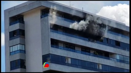 b'Incaandio atinge apartamento em que Maadsa Silva estava'