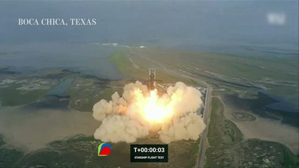 b'Foguete Starship explode apb3s lana7amento considerado bem-sucedido pela SpaceX'
