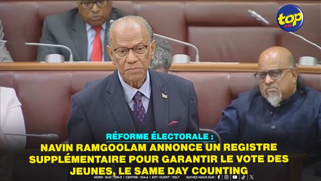 Réforme électorale : Navin Ramgoolam annonce un registre supplémentaire pour garantir le vote des jeunes, le Same Day Counting et bientôt le droit de vote pour la diaspora