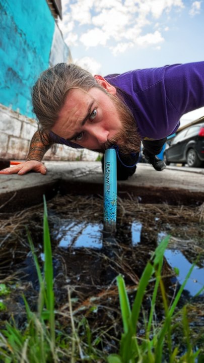 Drinking swamp water with gadget, washing car and testing repair pipe hack!