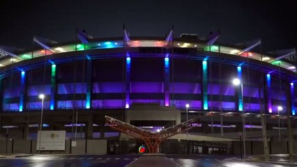 b'O novo Mangueiro passou por teste ela9trico nas a1reas interna e externa do complexo na noite desta '