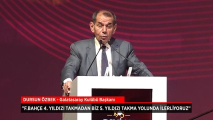 Dursun Özbek'ten Fenerbahçe'ye 5'inci yıldız göndermesi
