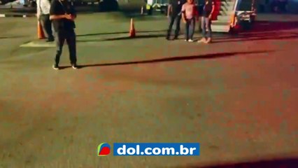 b'A Poladcia Federal cumpriu um mandado de priso nesta quarta-feira (09/11) no Aeroporto Internacional'