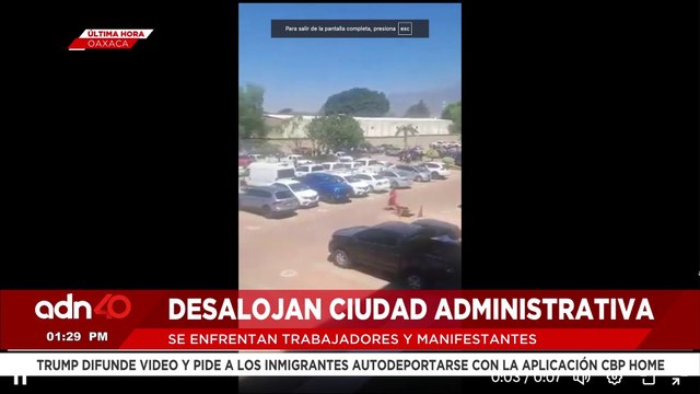 🚨¡Última Hora! Desalojan las instalaciones de Ciudad administrativa de Oaxaca tras una protesta