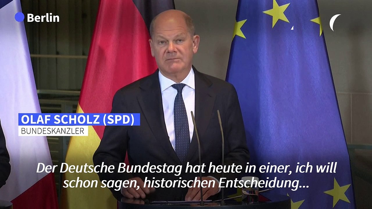 Scholz lobt Abstimmungsergebnis im Bundestag über Milliardenpaket