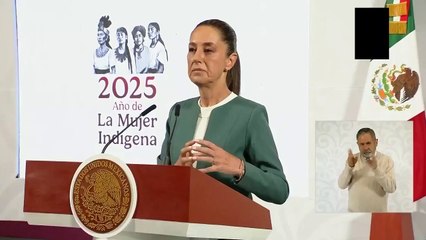 Grupo que intentó golpear puerta de Palacio Nacional no era parte de protesta: Sheinbaum