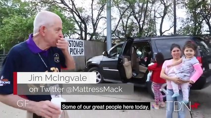 Mattress Mack Gives Grab N Go Lunches to Children, the Elderly
