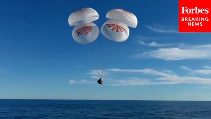 NASA Astronauts Stranded At ISS Splash Down In Return To Earth