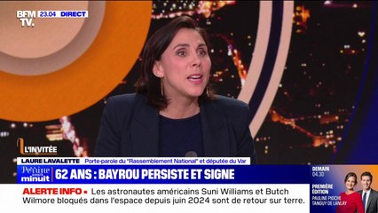 Retraite à 62 ans: Laure Lavalette (RN) fustige "la malhonnêteté intellectuelle" de François Bayrou