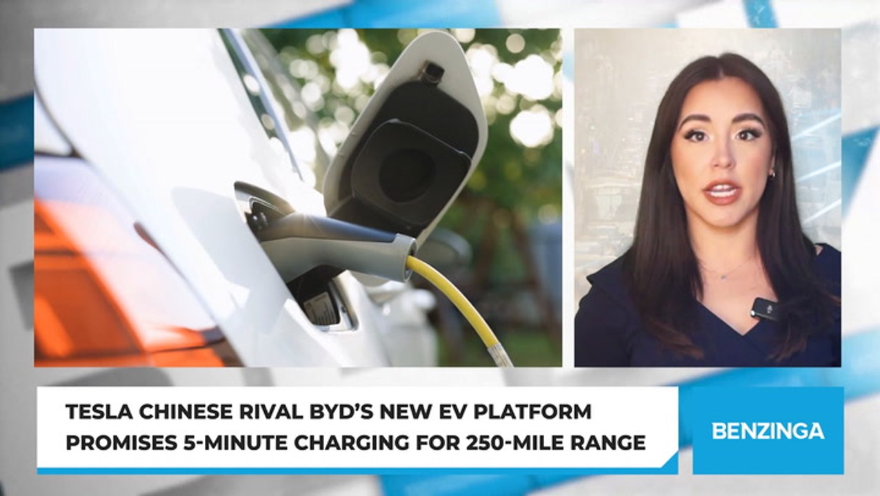 Tesla Chinese Rival BYD’s New EV Platform Promises 5-Minute Charging for 250-Mile Range