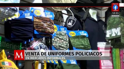 En Puebla, se venden uniformes policiacos en mercados informales por menos de mil pesos