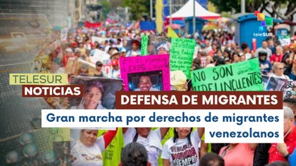 Pueblo venezolano marchó en contra de políticas migratorias
