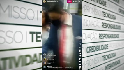 b'Em live Lucas flagra traia7o de noiva com segurana7a'