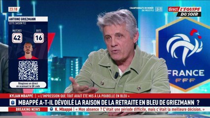 Mbappé a-t-il dévoilé la raison de la retraite de Grizou ? - L'Équipe du Soir - extrait